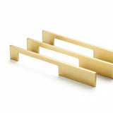 Luxury Brushed Gold Drawer Pulls – Slim Bar Cabinet Hardware