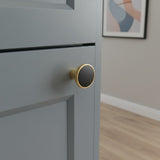 Minimalist Brushed Gold Cabinet Pulls - Round Edge Cabinet Hardware