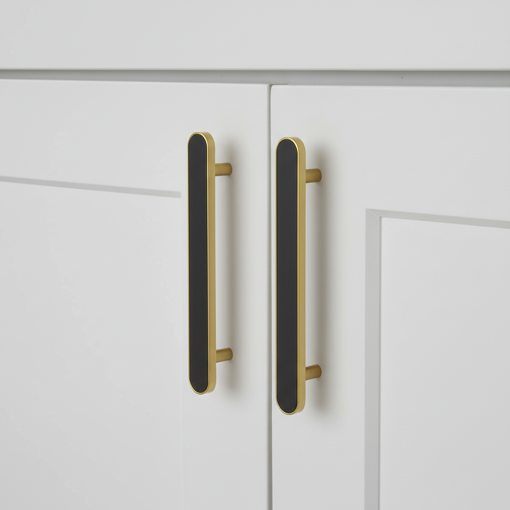 Elegant Colorful Leather Drawer Handles – Brass Drawer Hardware