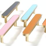 Elegant Colorful Leather Drawer Handles – Brass Drawer Hardware