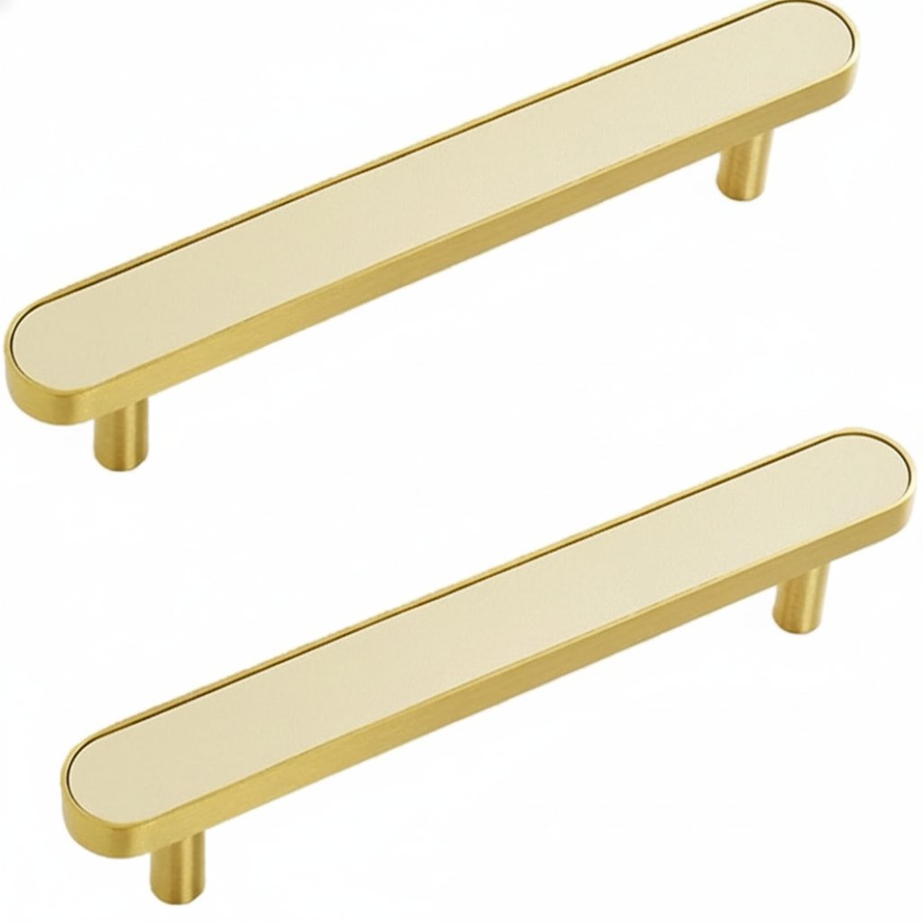 Elegant Colorful Leather Drawer Handles – Brass Drawer Hardware