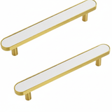 Elegant Colorful Leather Drawer Handles – Brass Drawer Hardware