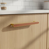 Elegant Colorful Leather Drawer Handles – Brass Drawer Hardware