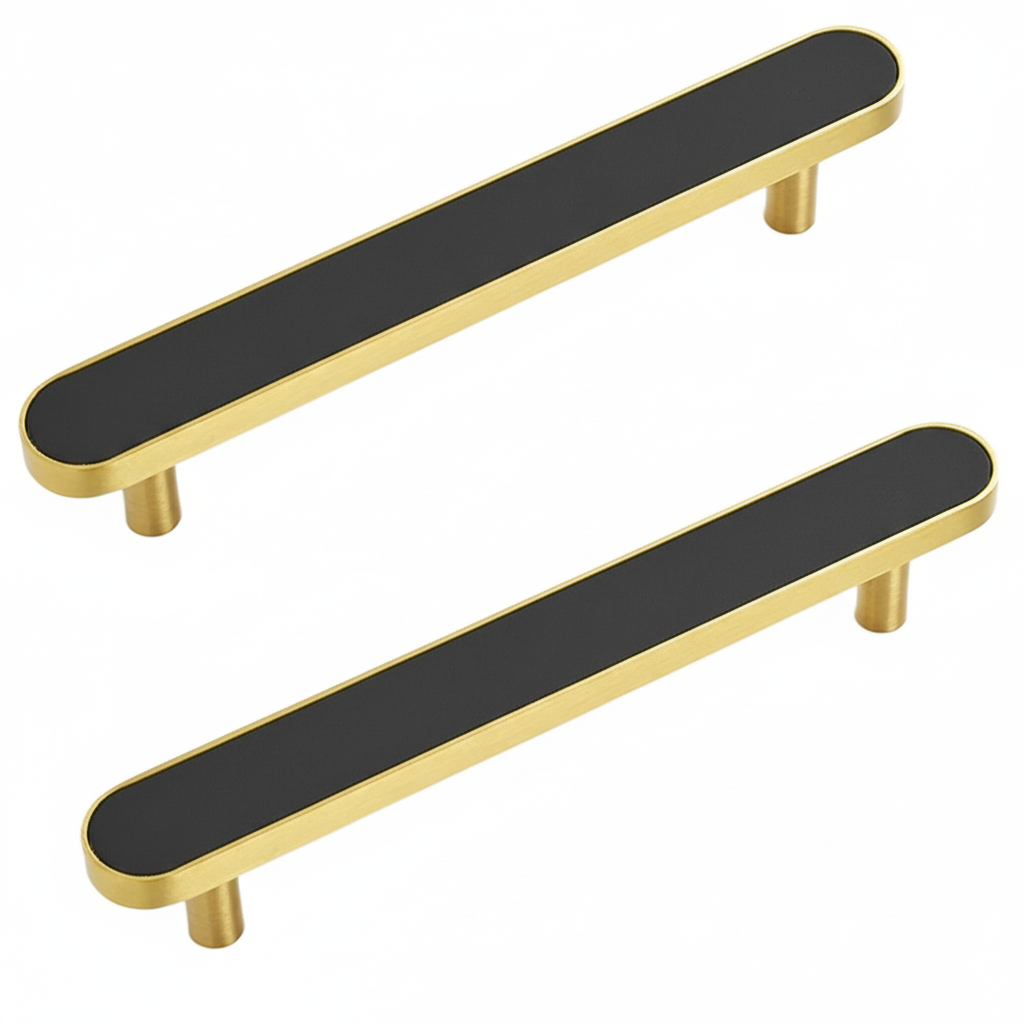 Elegant Colorful Leather Drawer Handles – Brass Drawer Hardware