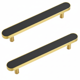 Elegant Colorful Leather Drawer Handles – Brass Drawer Hardware