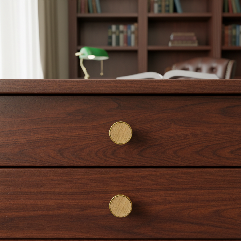 Elegant Natural Wood Drawer Handles/Knobs – Multi-Size Furniture Hardware
