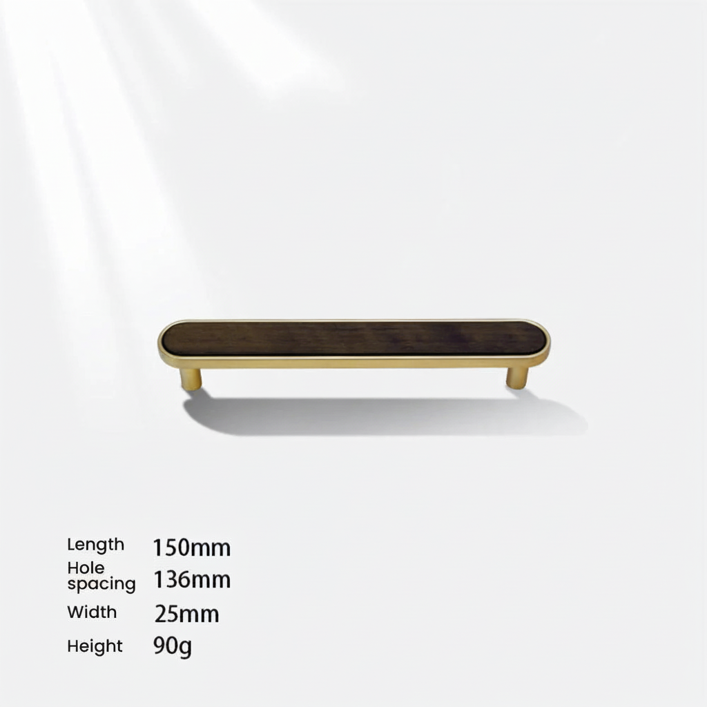 Elegant Natural Wood Drawer Handles/Knobs – Multi-Size Furniture Hardware