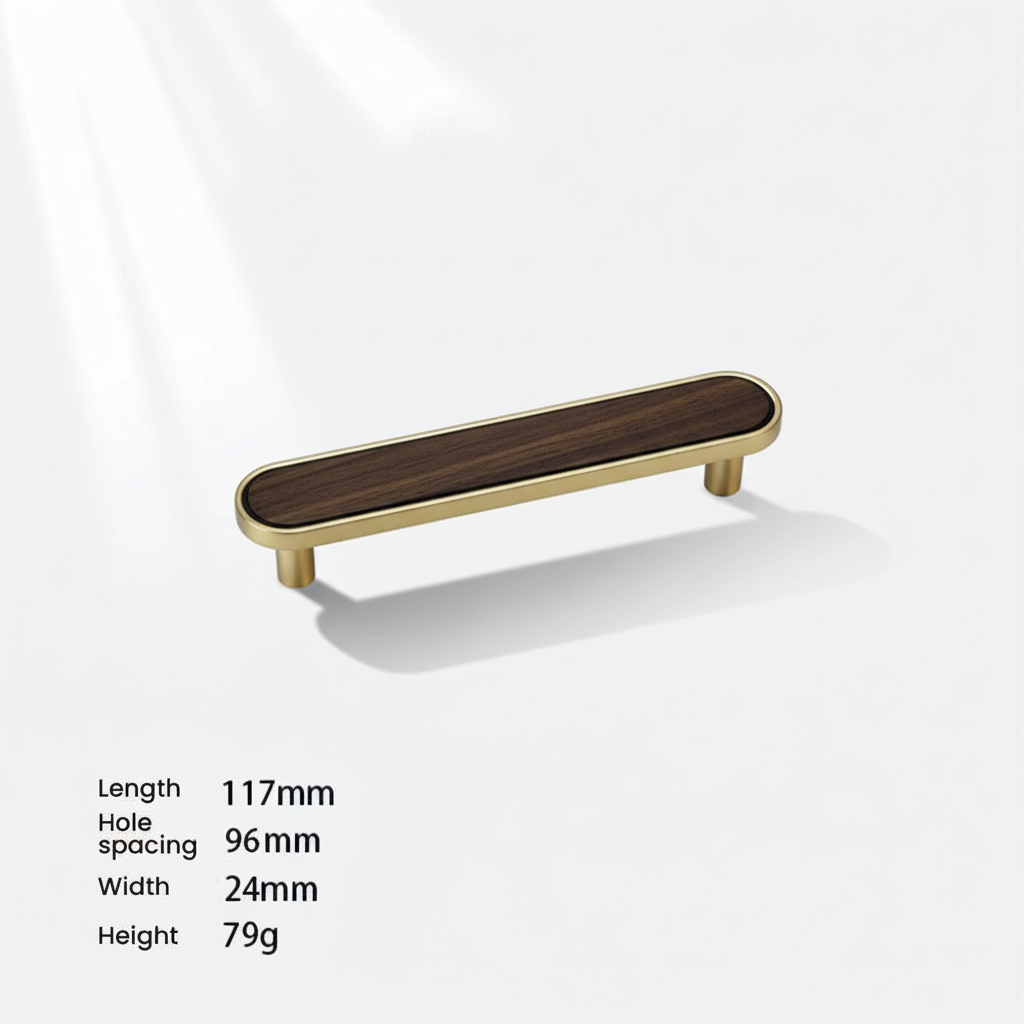 Elegant Natural Wood Drawer Handles/Knobs – Multi-Size Furniture Hardware