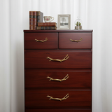 Luxury Gold Branches Drawer Handles – Modern Kitchen Cabinet Hardware