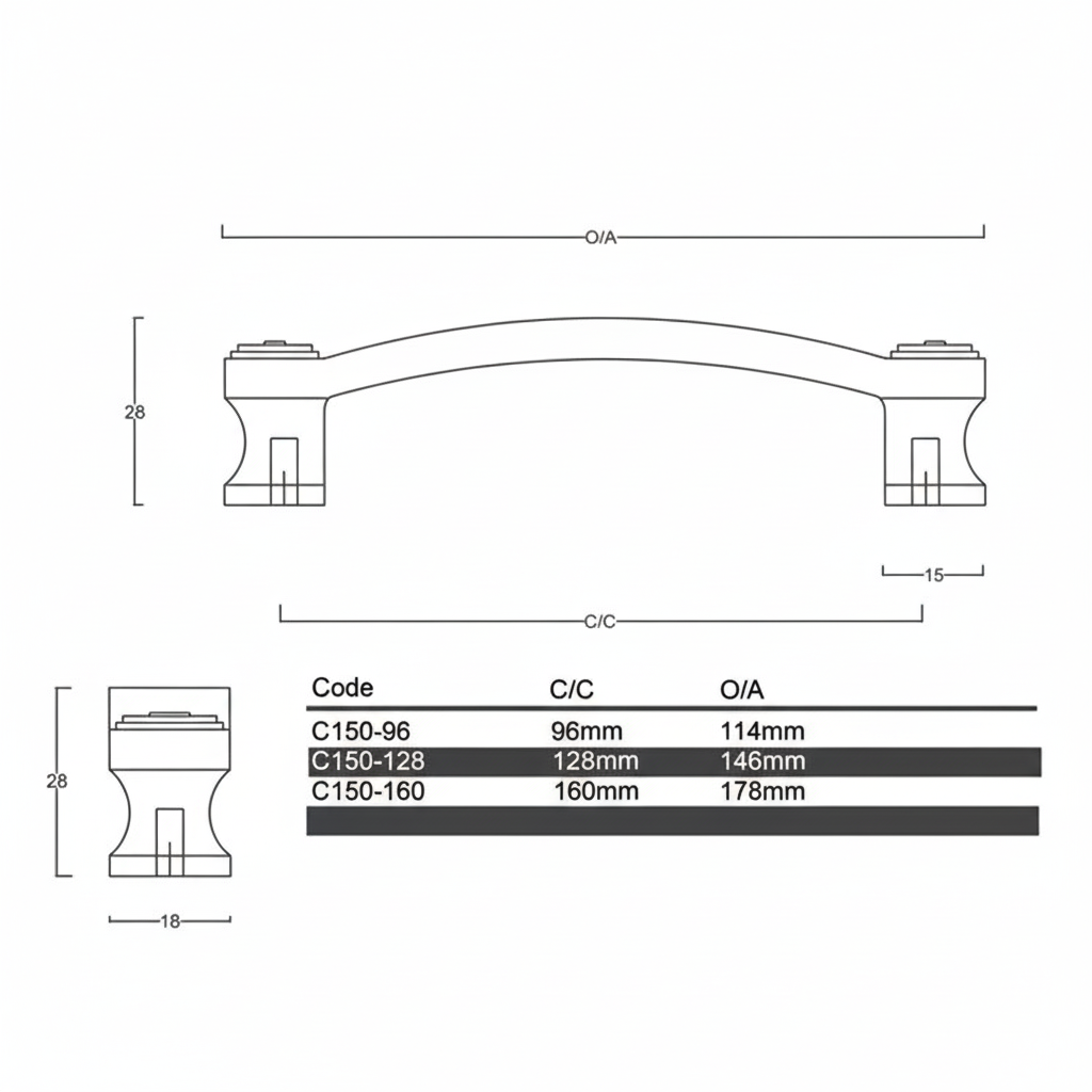 Elegant Copper Cabinet Handles –Multi-Size Kitchen & Bathroom Hardware