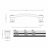 Elegant Copper Cabinet Handles –Multi-Size Kitchen & Bathroom Hardware