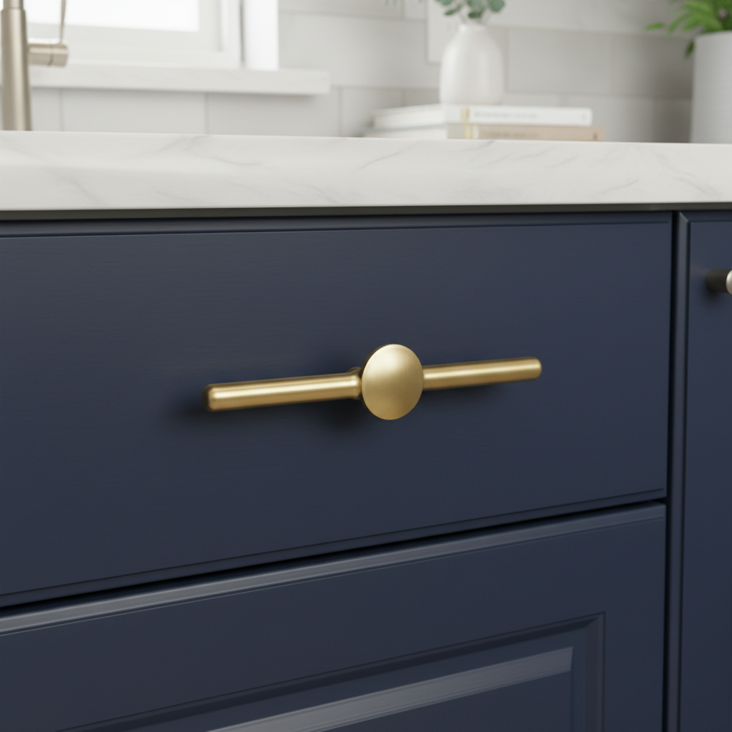 Classic Brushed Brass Cabinet Pulls – Kitchen & Bathroom Hardware