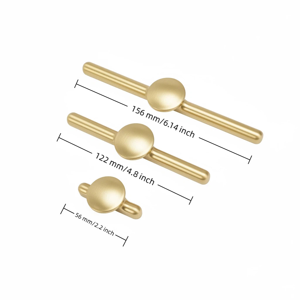 Classic Brushed Brass Cabinet Pulls – Kitchen & Bathroom Hardware