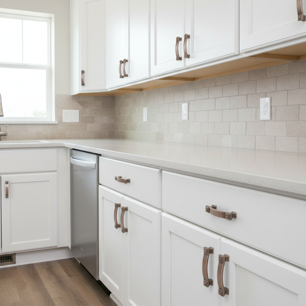 Elegant Copper Cabinet Handles –Multi-Size Kitchen & Bathroom Hardware