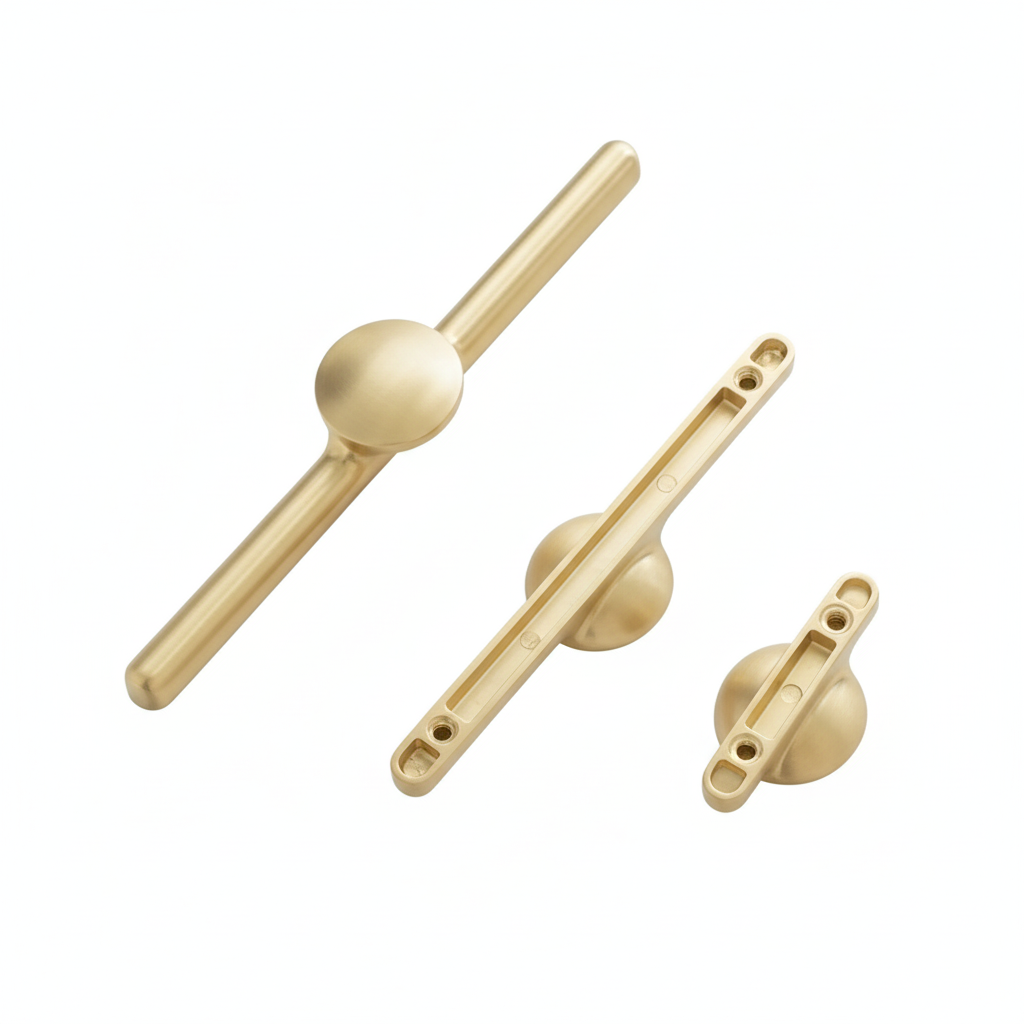 Classic Brushed Brass Cabinet Pulls – Kitchen & Bathroom Hardware