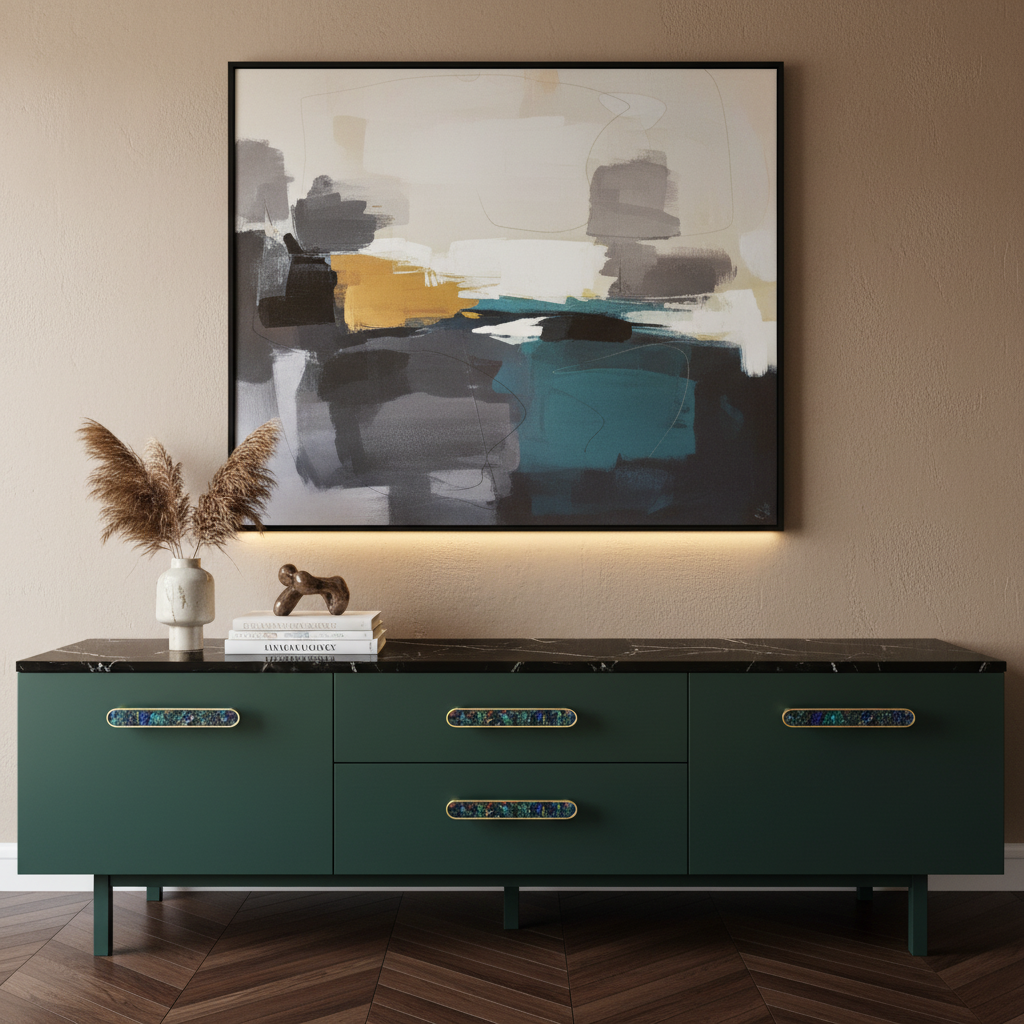 Modern Elegant Natural Shell Cabinet Pulls – Multi-Color Furniture Hardware