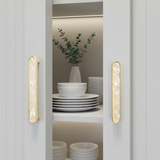 Modern Elegant Natural Shell Cabinet Pulls – Multi-Color Furniture Hardware
