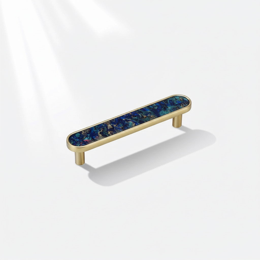 Modern Elegant Natural Shell Cabinet Pulls – Multi-Color Furniture Hardware