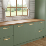 Classic Brushed Brass Cabinet Pulls – Smooth Kitchen Hardware