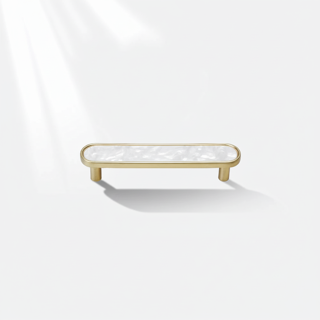 Modern Elegant Natural Shell Cabinet Pulls – Multi-Color Furniture Hardware