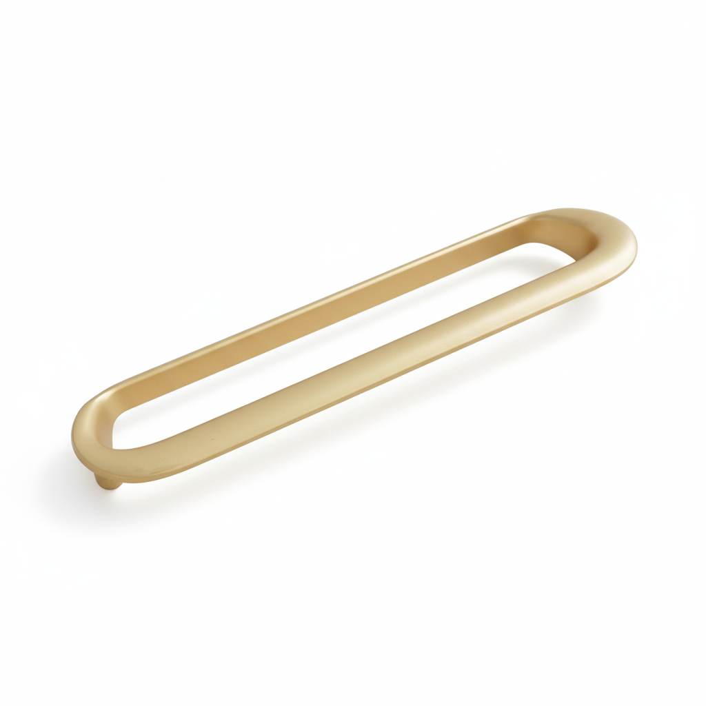 Classic Brushed Brass Cabinet Pulls – Smooth Kitchen Hardware