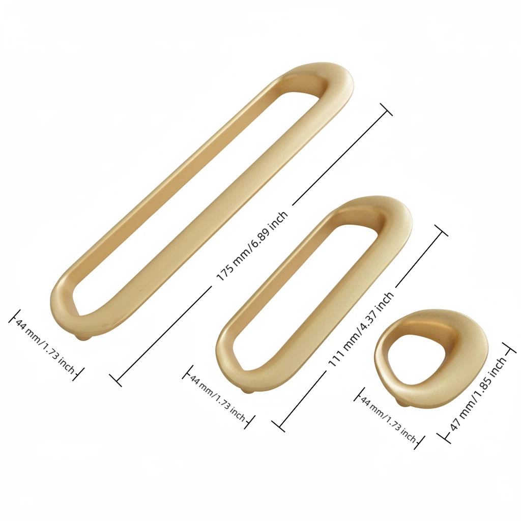 Classic Brushed Brass Cabinet Pulls – Smooth Kitchen Hardware