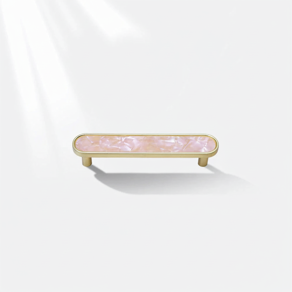 Modern Elegant Natural Shell Cabinet Pulls – Multi-Color Furniture Hardware