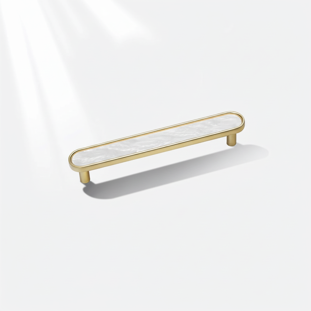 Modern Elegant Natural Shell Cabinet Pulls – Multi-Color Furniture Hardware