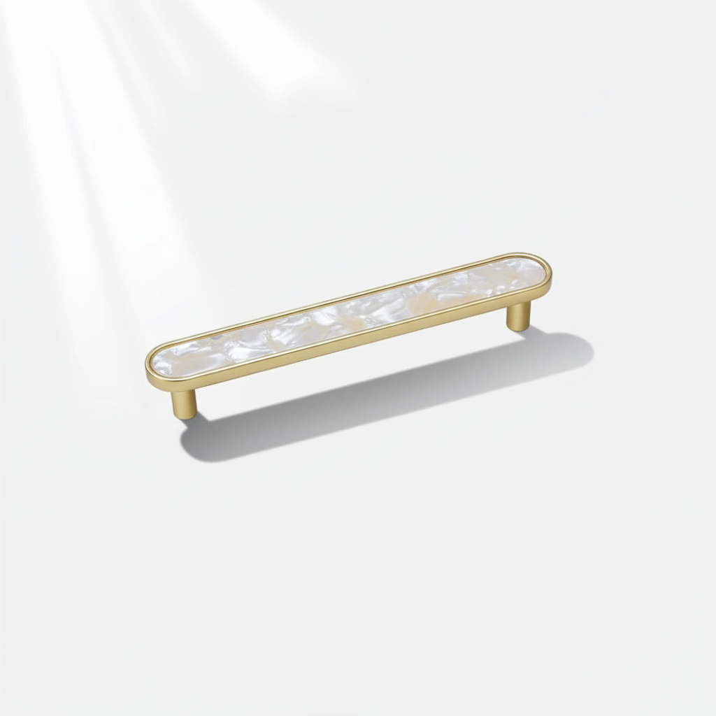 Modern Elegant Natural Shell Cabinet Pulls – Multi-Color Furniture Hardware