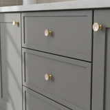 Modern Elegant Natural Shell Cabinet Pulls – Multi-Color Furniture Hardware