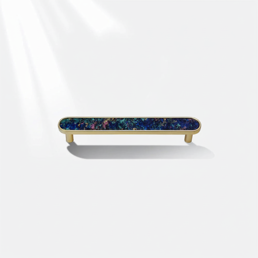 Modern Elegant Natural Shell Cabinet Pulls – Multi-Color Furniture Hardware
