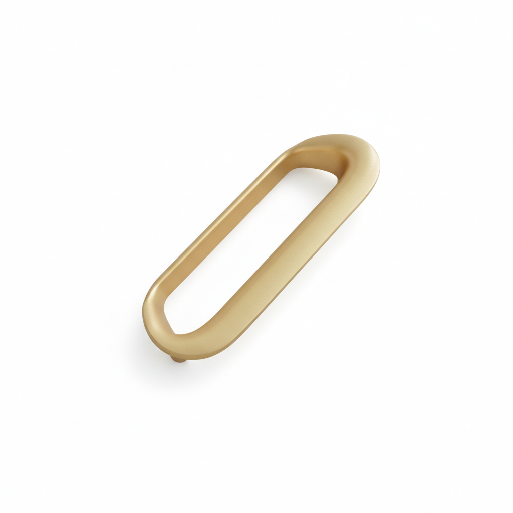 Classic Brushed Brass Cabinet Pulls – Smooth Kitchen Hardware