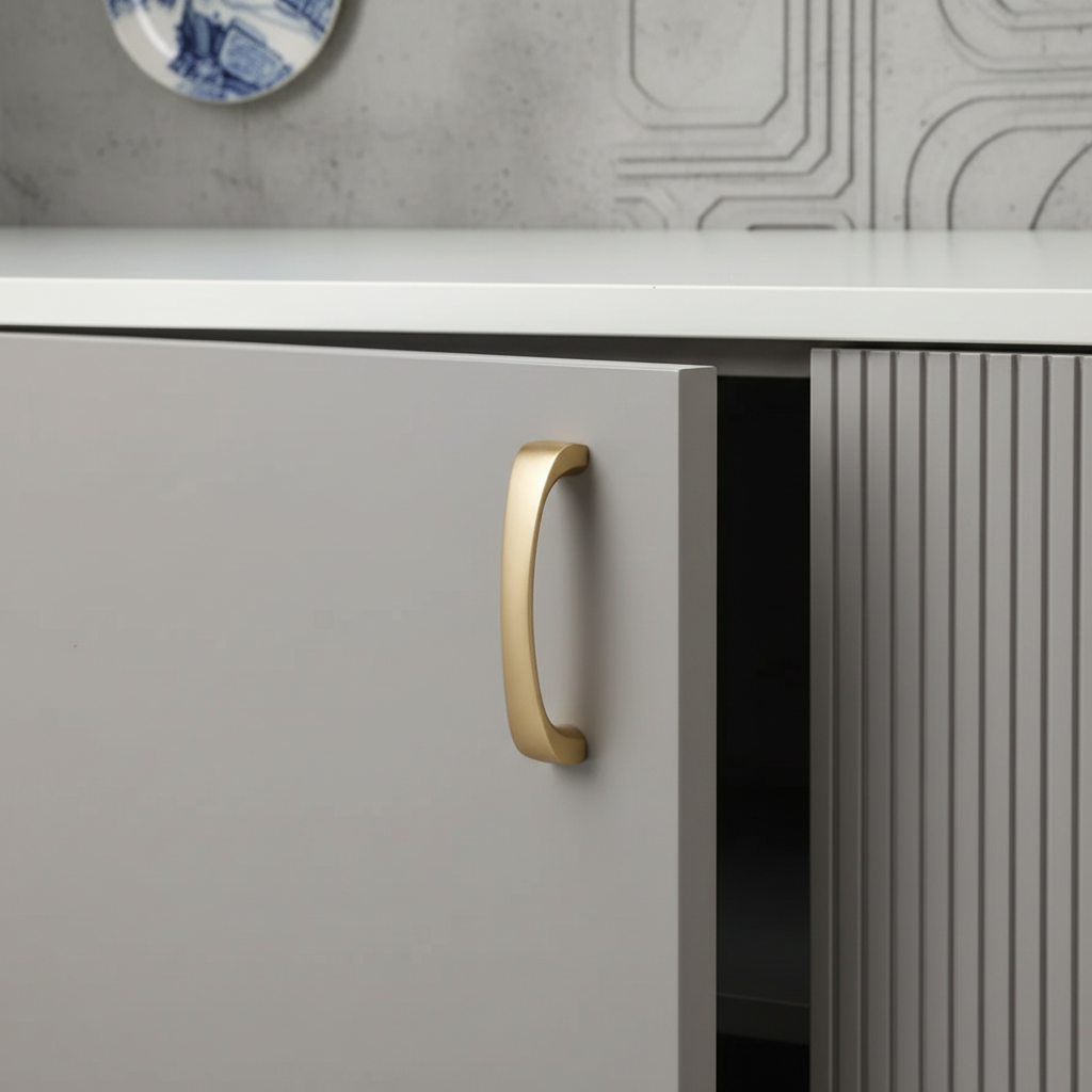 Scandinavian Minimalist Cabinet Pulls – Zinc Alloy Kitchen Hardware