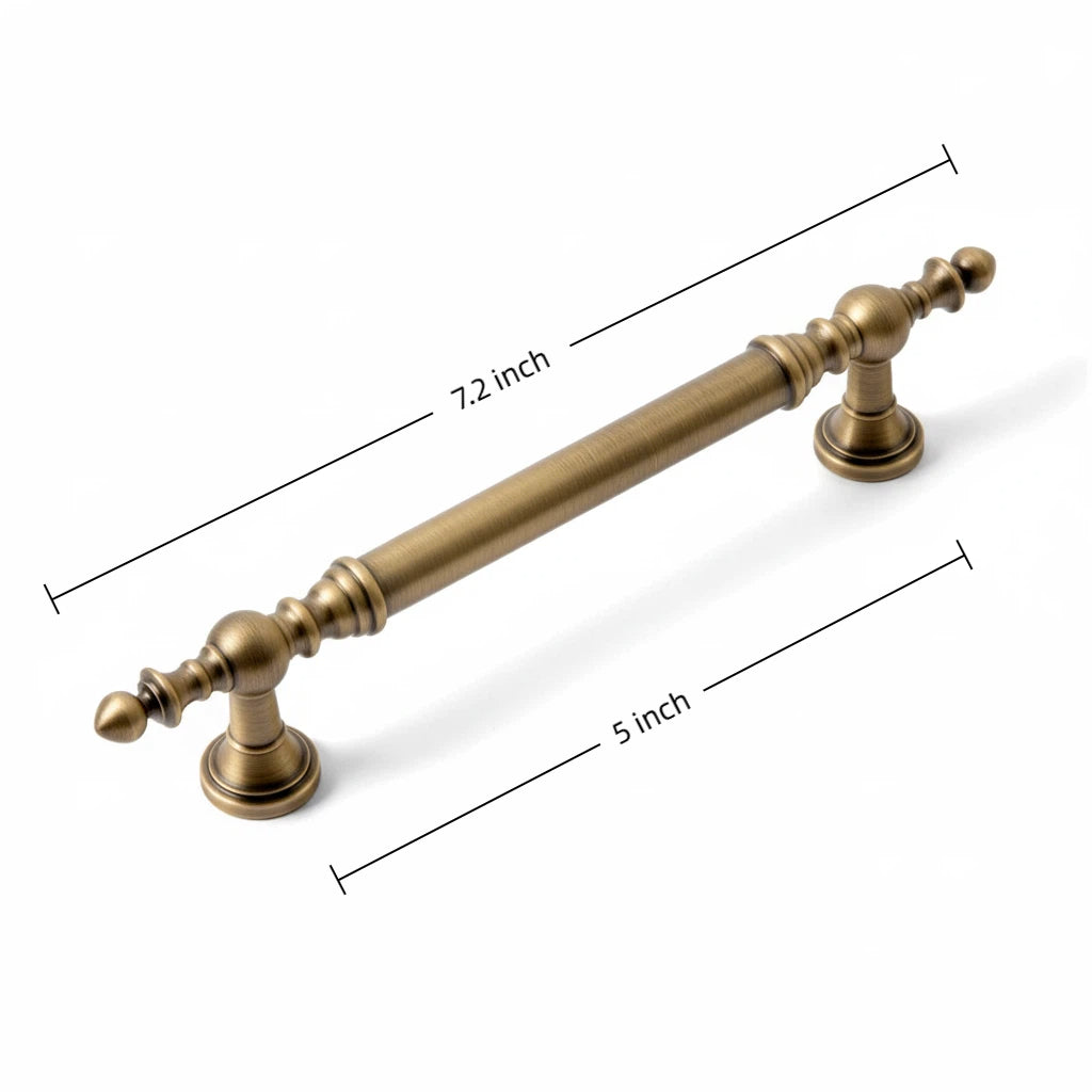 Luxury French Brass Cabinet Pulls – Copper Finish Bedroom Hardware