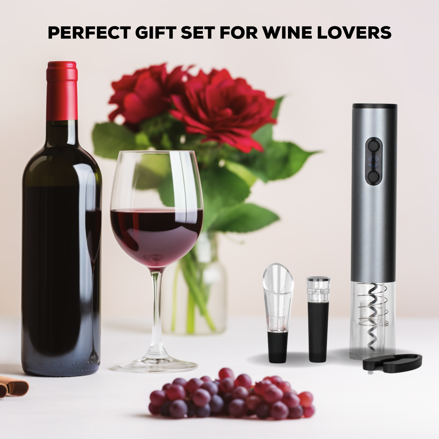 Vinomatic Automatic Electric Wine Accessory Gift Set
