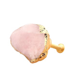 Elegant Natural Crystal Knob – Gold Single‑Hole Cabinet Hardware