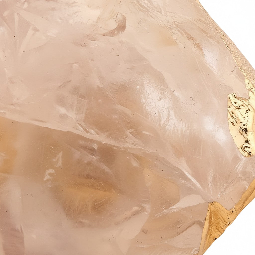 Elegant Natural Crystal Knob – Gold Single‑Hole Cabinet Hardware