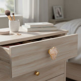 Elegant Natural Crystal Knob – Gold Single‑Hole Cabinet Hardware