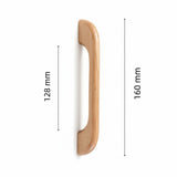 Farmhouse Wood Arch Drawer Pulls & Knobs – Curved Cabinet Hardware for Kitchen