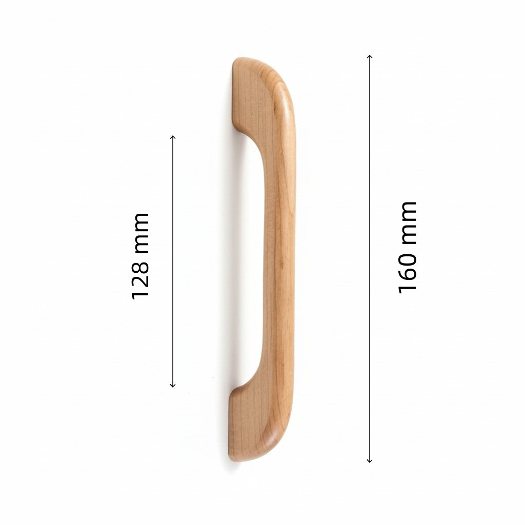 Farmhouse Wood Arch Drawer Pulls & Knobs – Curved Cabinet Hardware for Kitchen