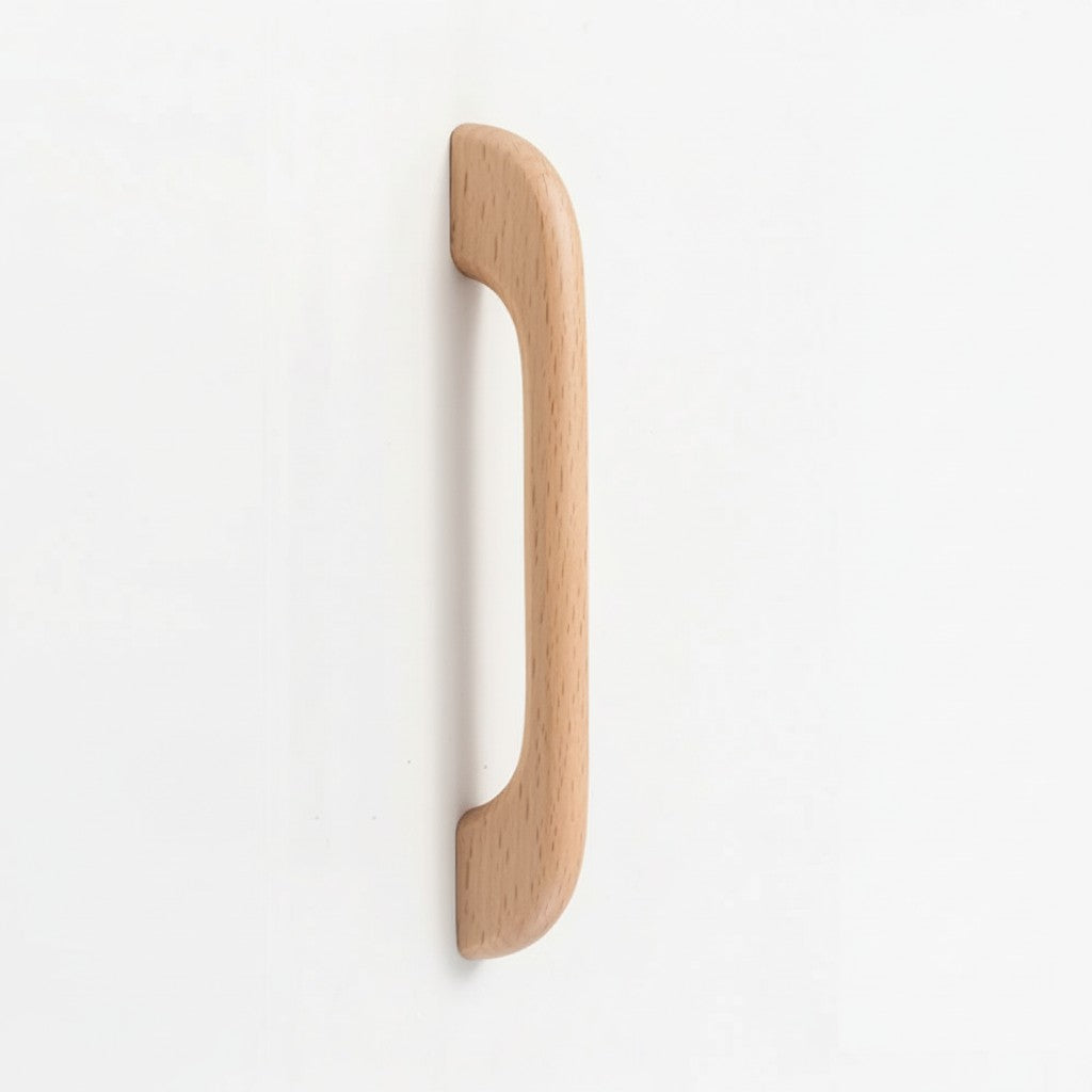 Farmhouse Wood Arch Drawer Pulls & Knobs – Curved Cabinet Hardware for Kitchen