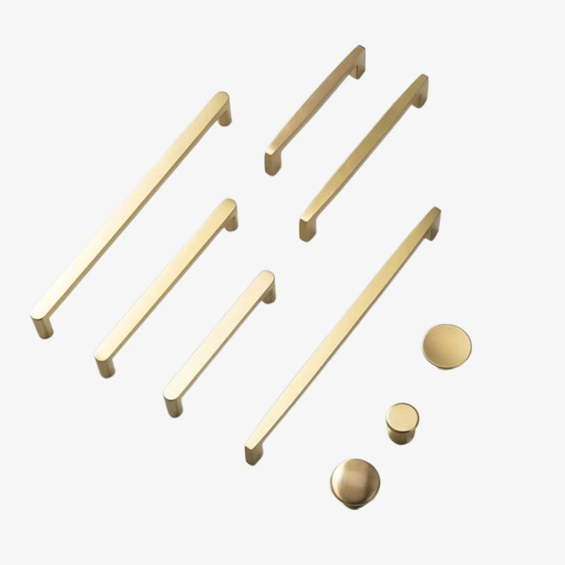 Luxury Brass Knob & Pull Bar – Gold Cabinet & Drawer Hardware