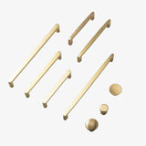 Luxury Brass Knob & Pull Bar – Gold Cabinet & Drawer Hardware