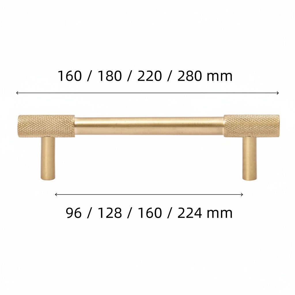 Luxury Gold Threaded Drawer Pulls – High-Quality Brass Cabinet Hardware