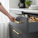 Luxury Striped Metal Pulls – Zinc Alloy Cabinet Hardware