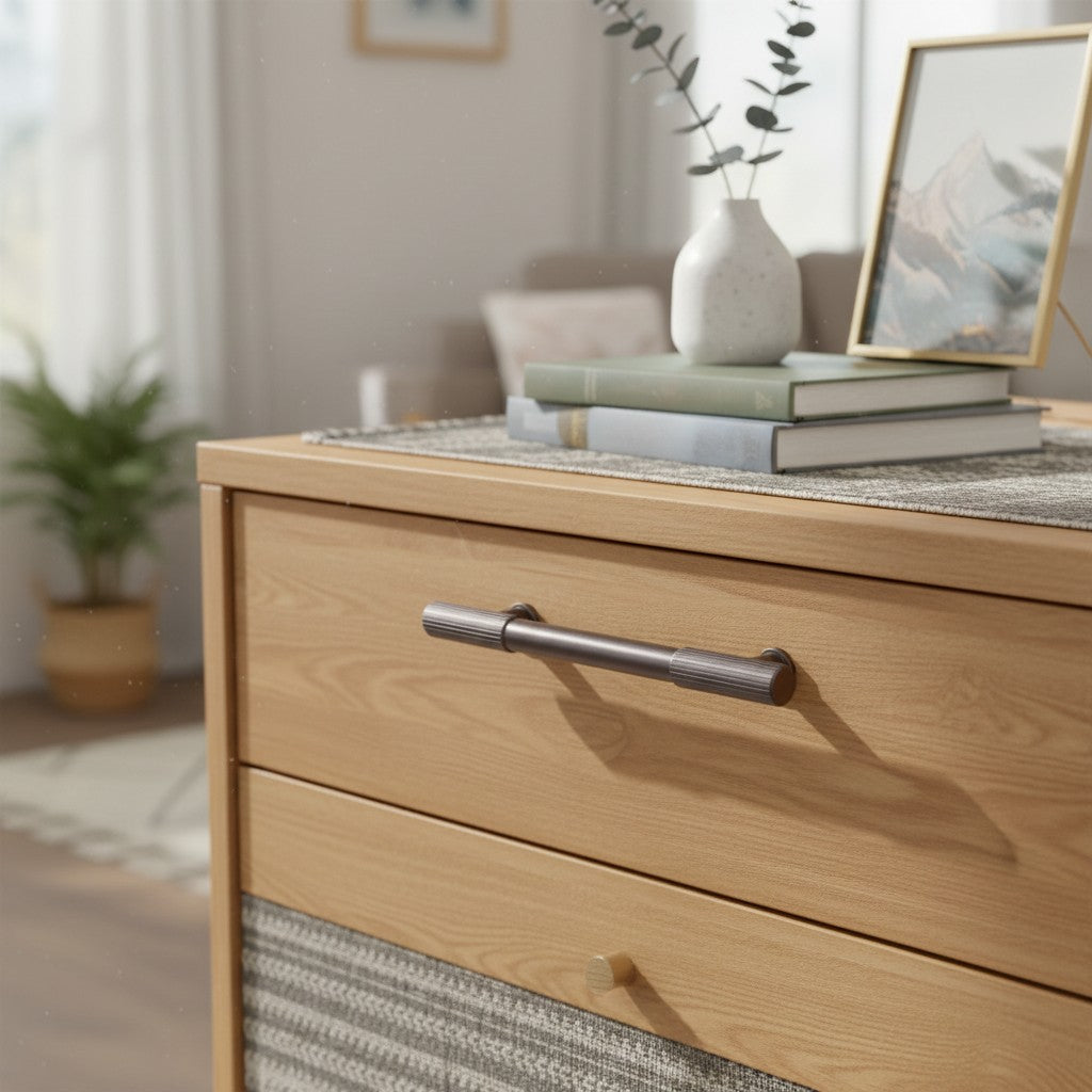 Luxury Striped Metal Pulls – Zinc Alloy Cabinet Hardware