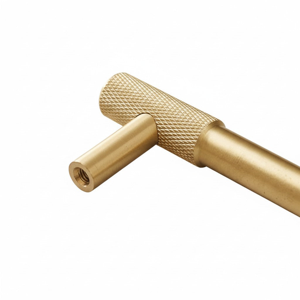 Luxury Gold Threaded Drawer Pulls – High-Quality Brass Cabinet Hardware
