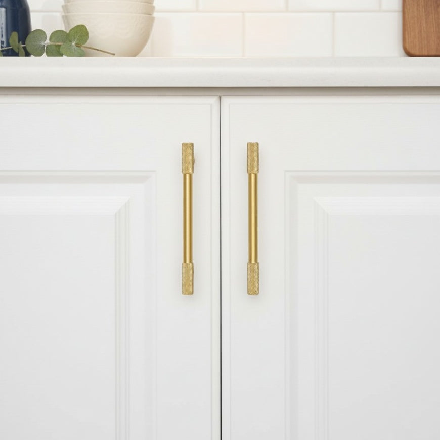 Luxury Gold Threaded Drawer Pulls – High-Quality Brass Cabinet Hardware