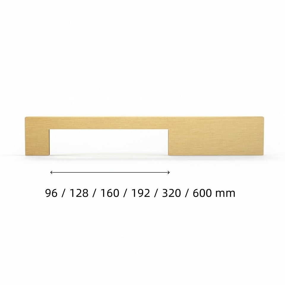 Luxury Brushed Gold Drawer Pulls – Slim Bar Cabinet Hardware