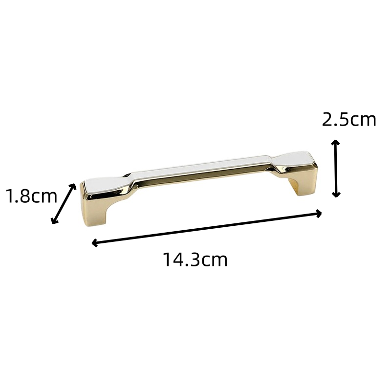 Minimalist Brushed Gold Cabinet Pulls - Round Edge Cabinet Hardware